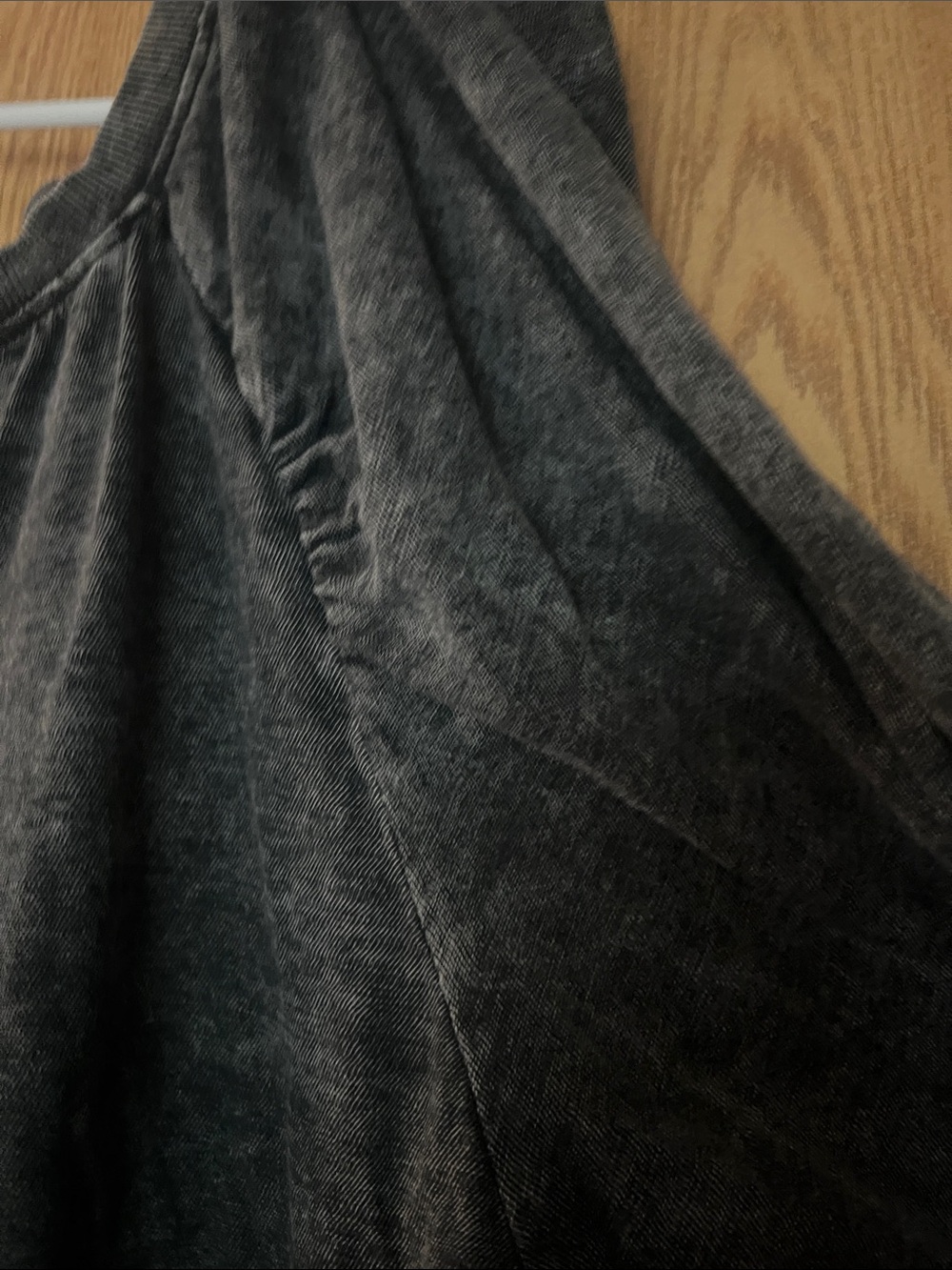 Terra & Sky acid washed Black Short-Sleeve Relaxed Top - Picture 3 of 4